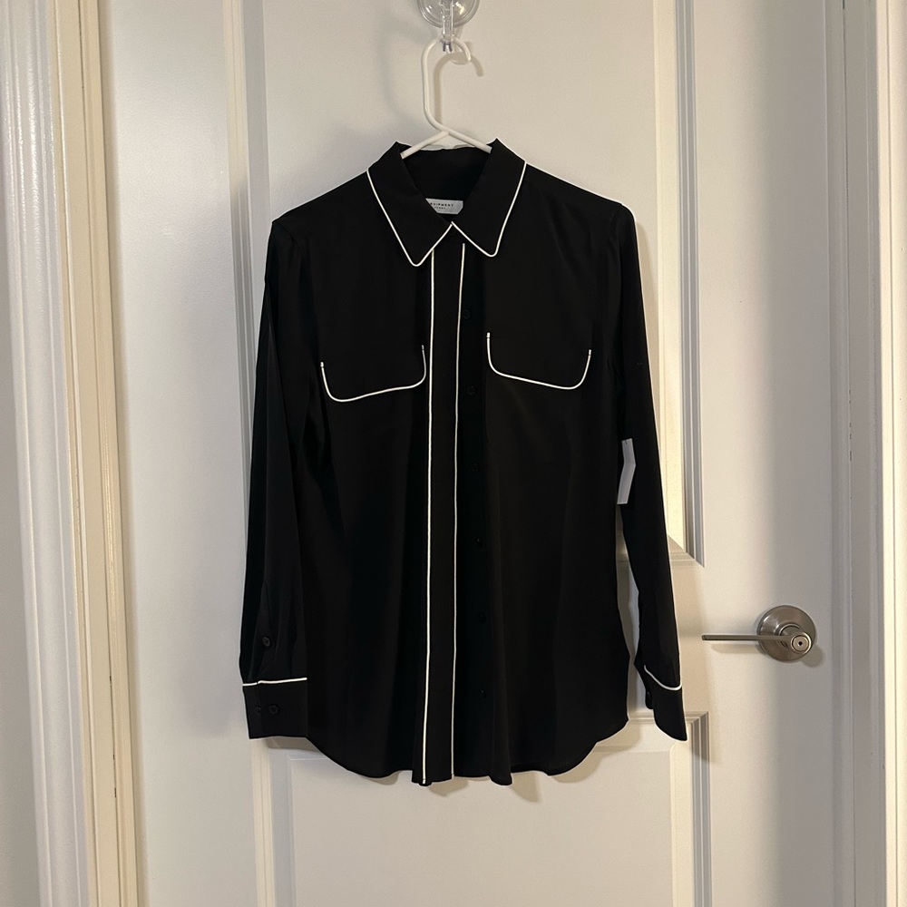 Equipment silk blouse, size S, NWT